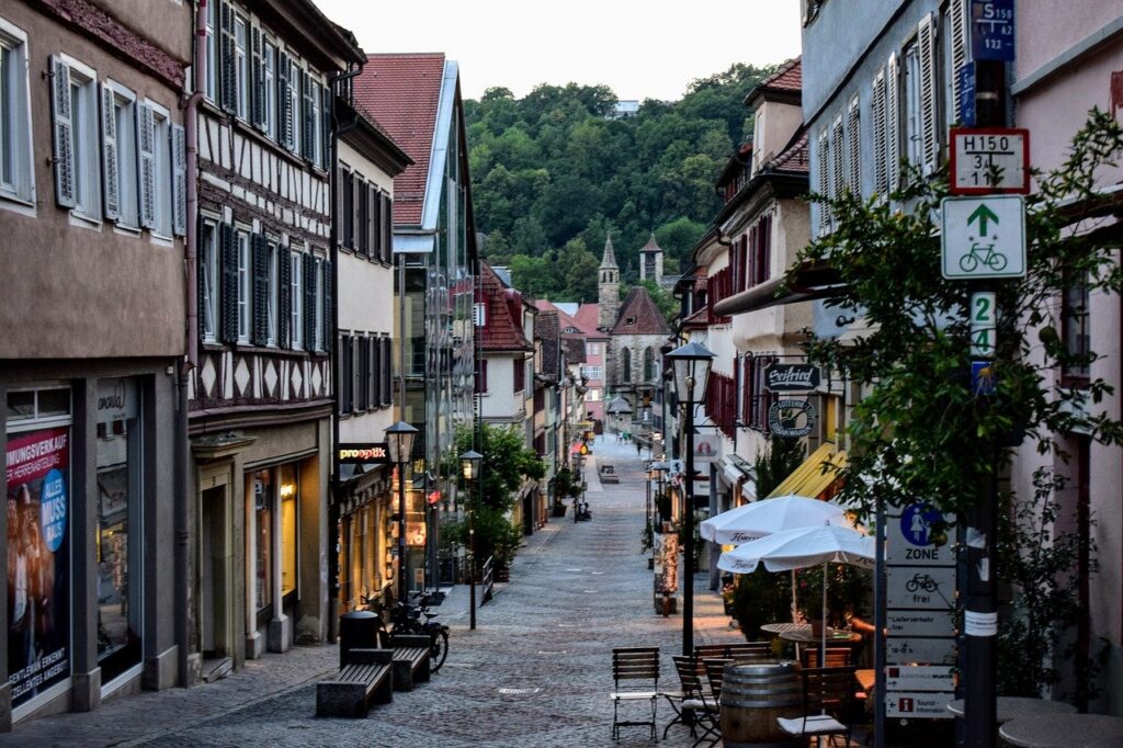 street, buildings, city